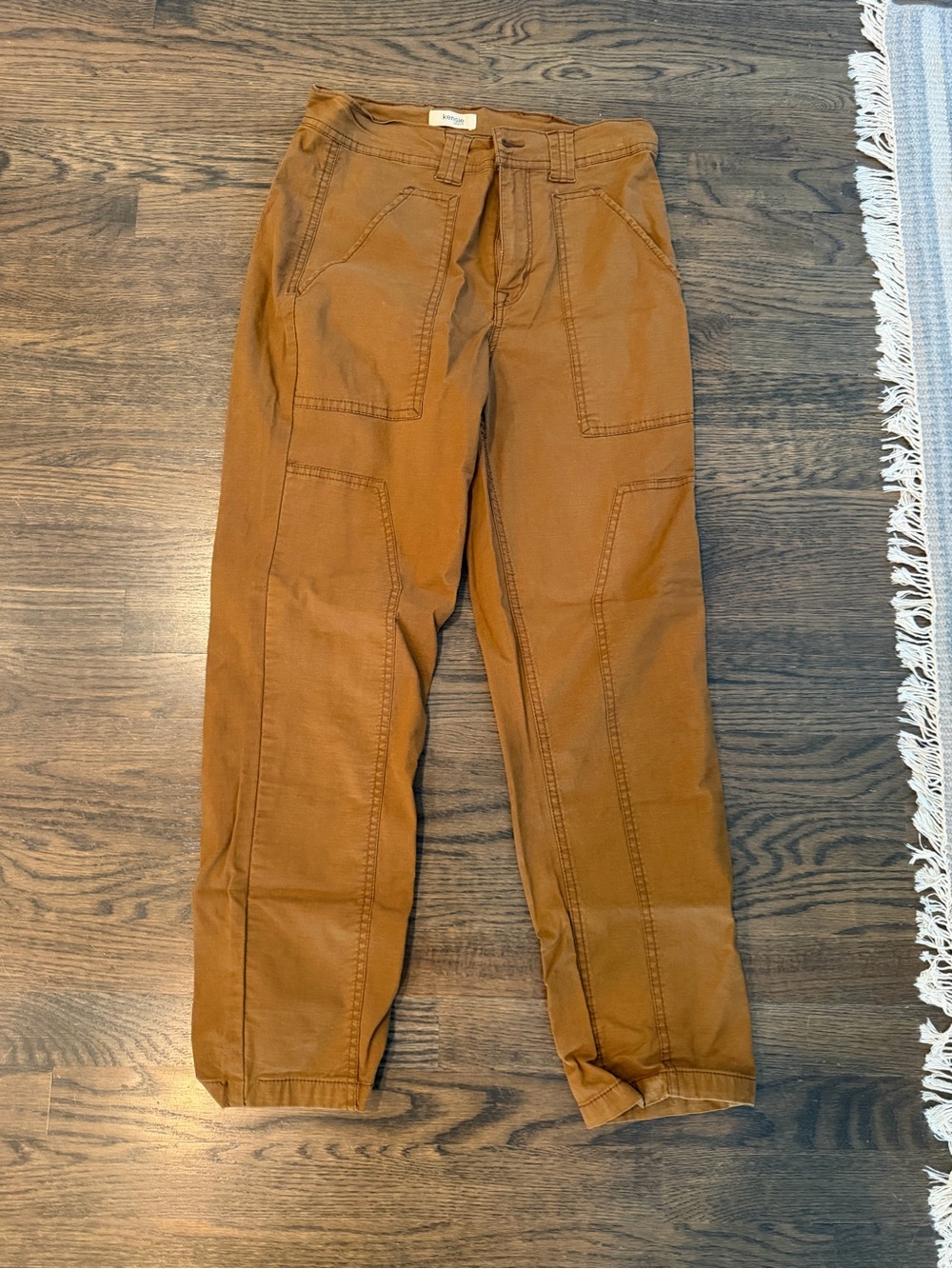Kensie Men's Cargo Pants in Rust Brown